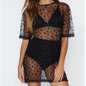 Nasty Gal - Mesh your soul star dress